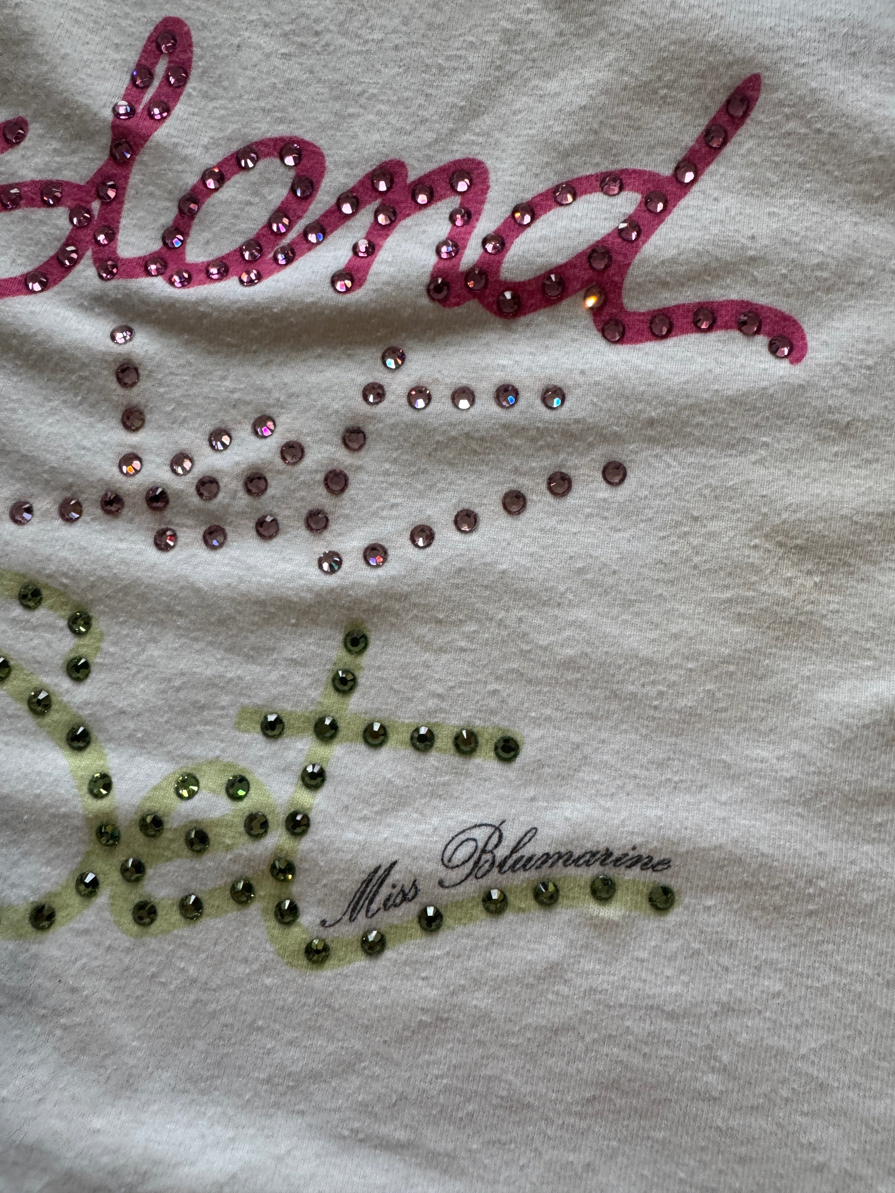 Miss Blumarine ‘Island Jet Set’ Rhinestone Tropical Tank Top