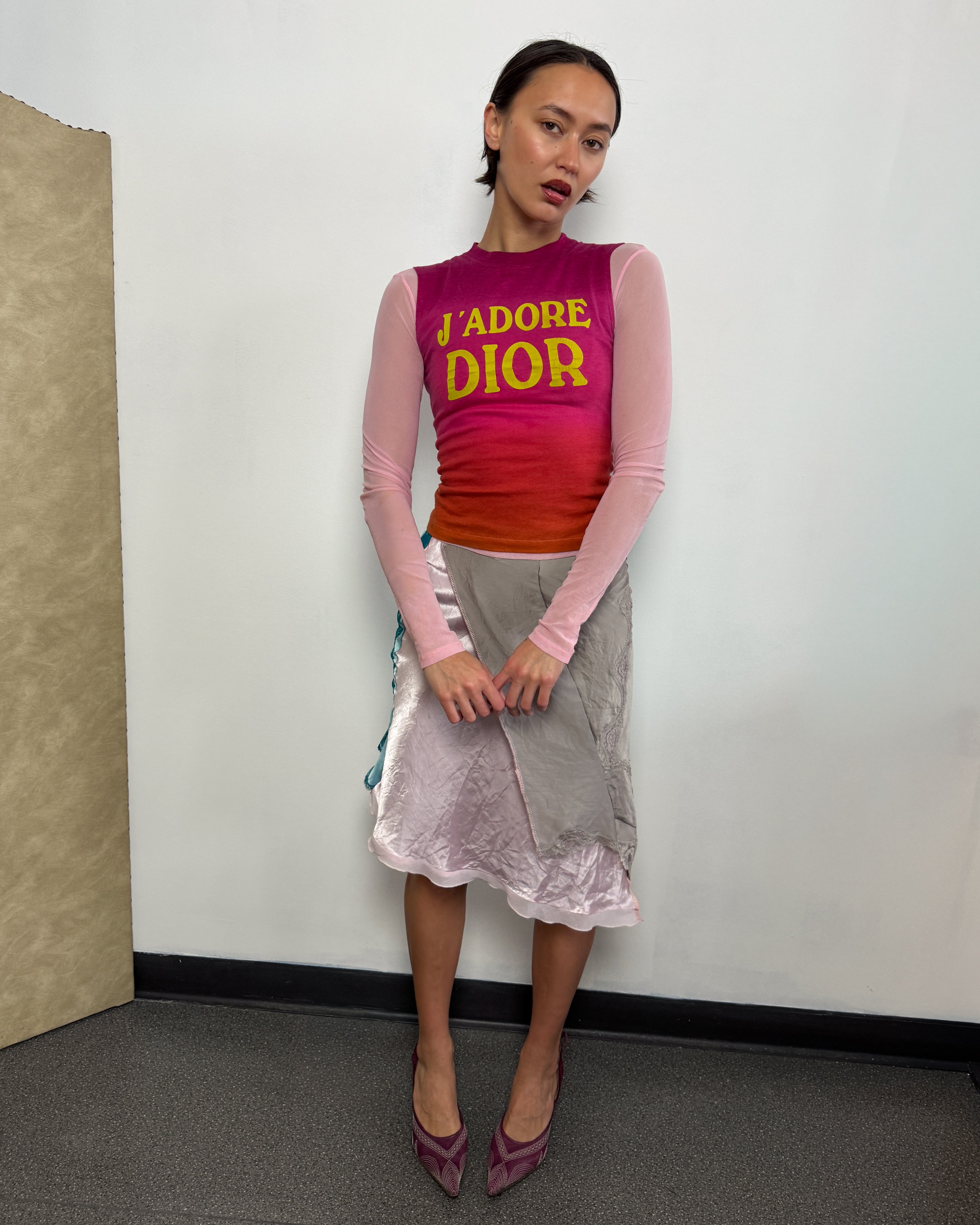Christian Dior J’Adore Dior Vintage Tank Top – Galliano Era - Pink & Orange Gradient