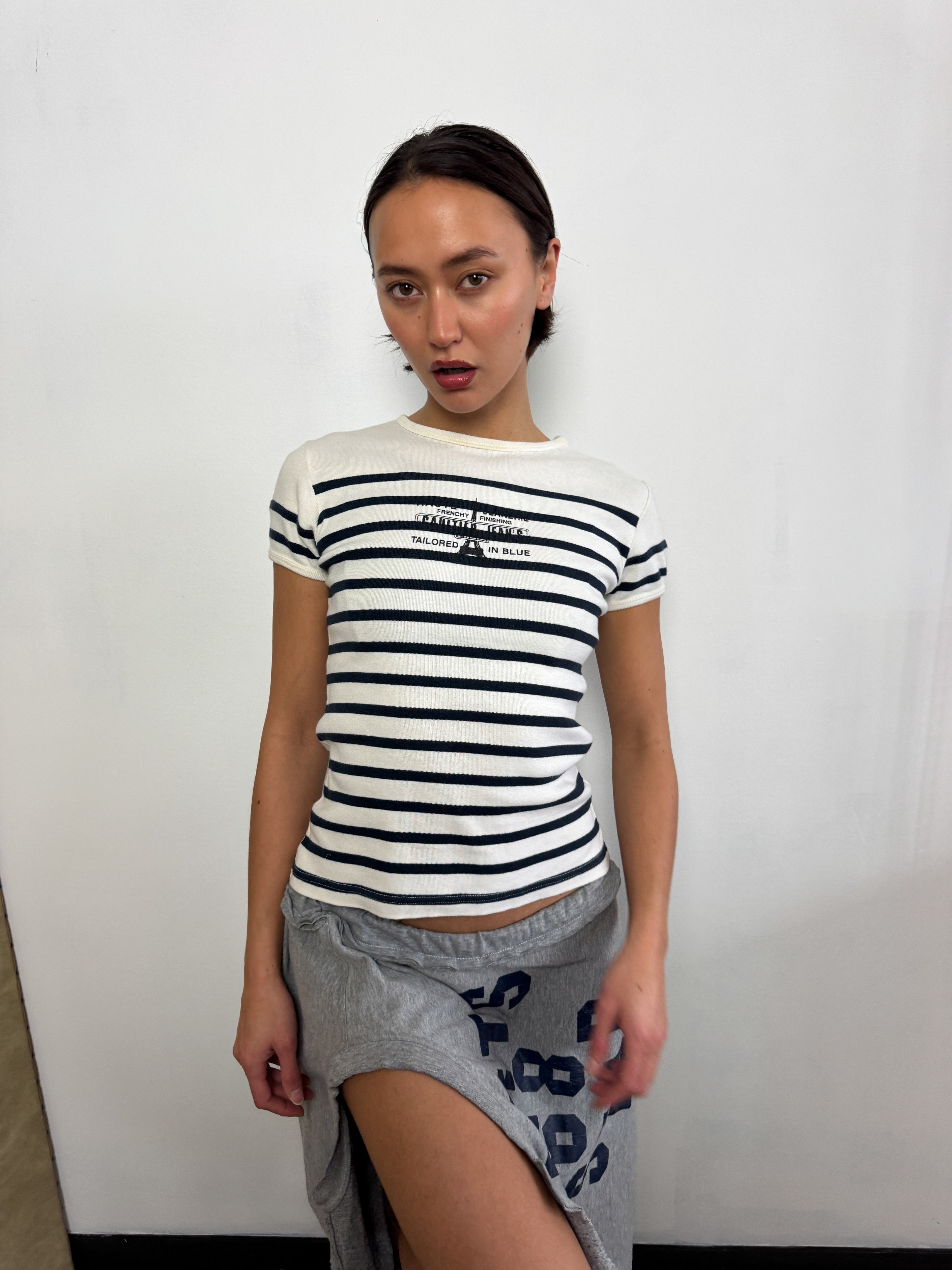 Vintage Jean-Paul Gaultier Striped Knit T-Shirt Top