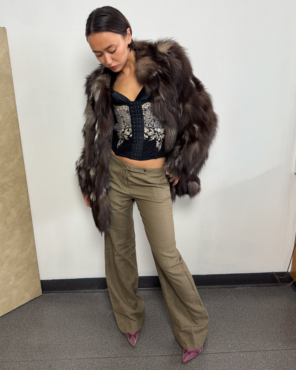 Vintage Brown Fur Coat
