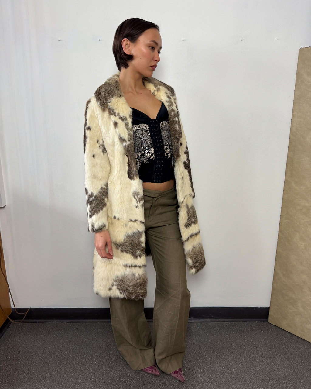 Vintage Rabbit Fur Coat