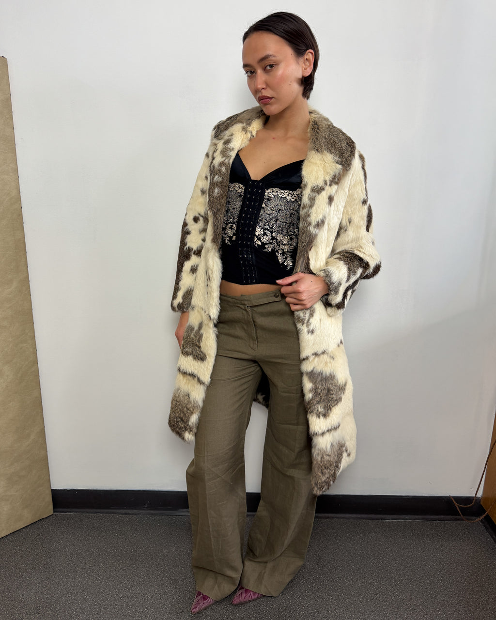 Vintage Rabbit Fur Coat