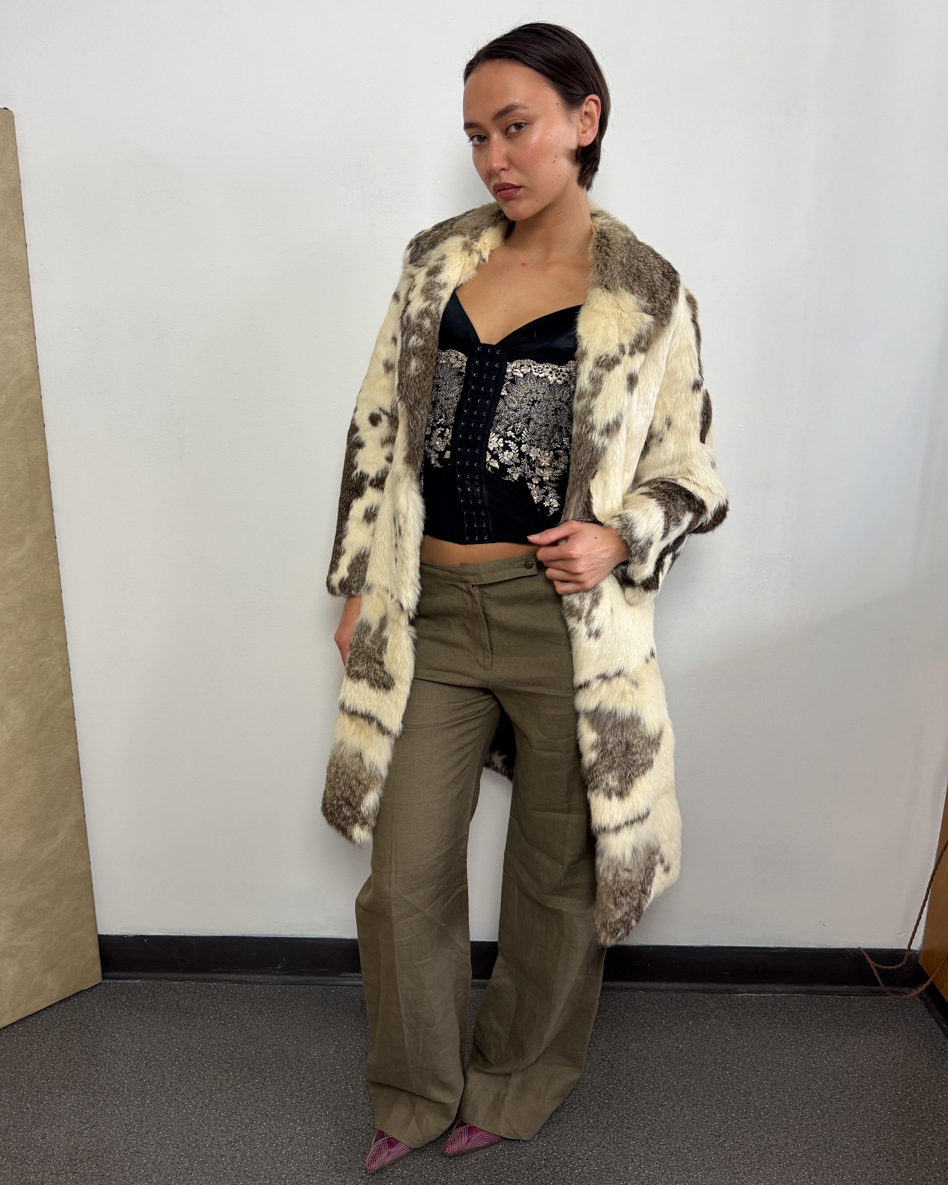 Vintage Rabbit Fur Coat