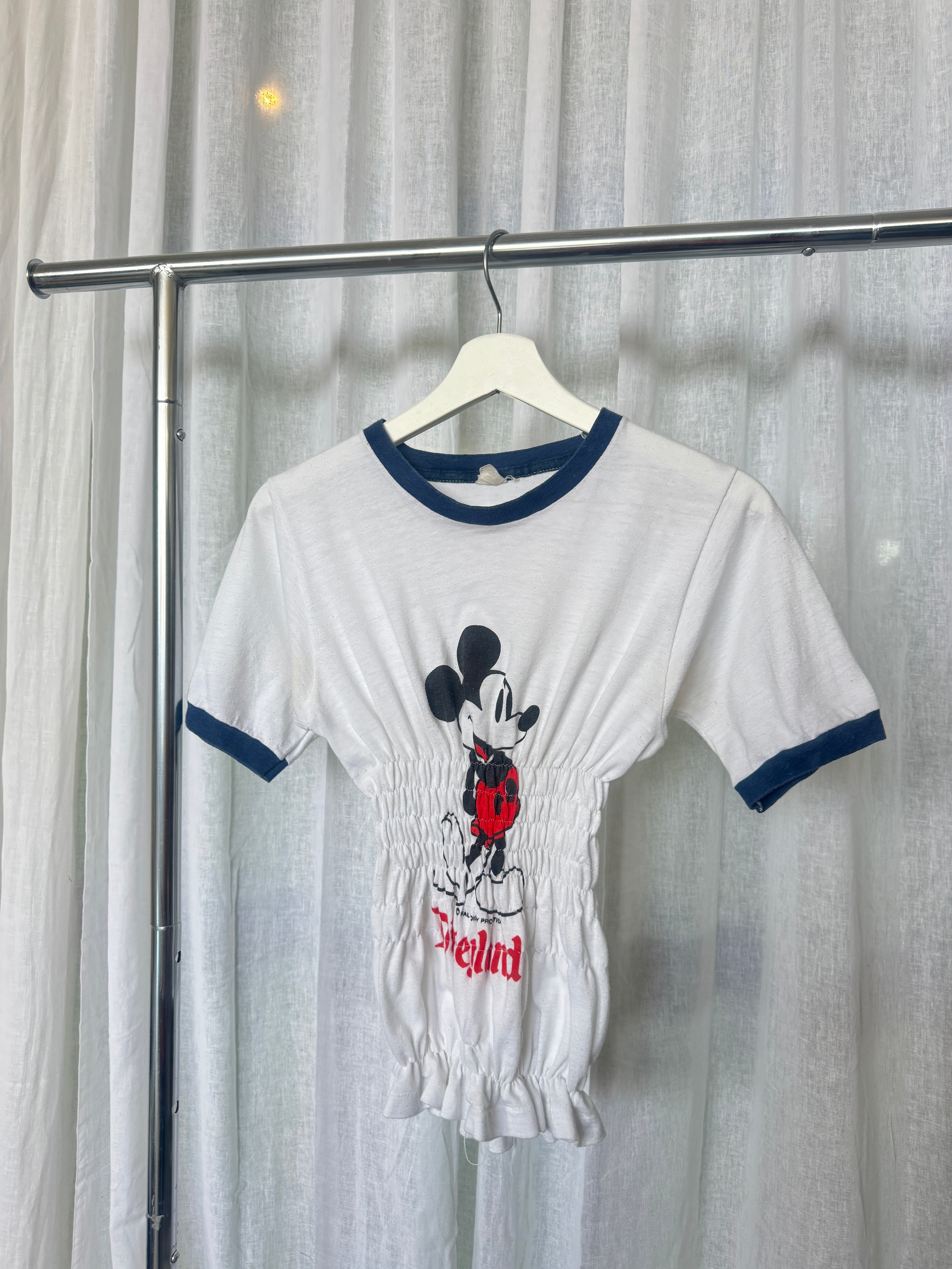 Vintage Mickey Mouse T-Shirt with Sheering