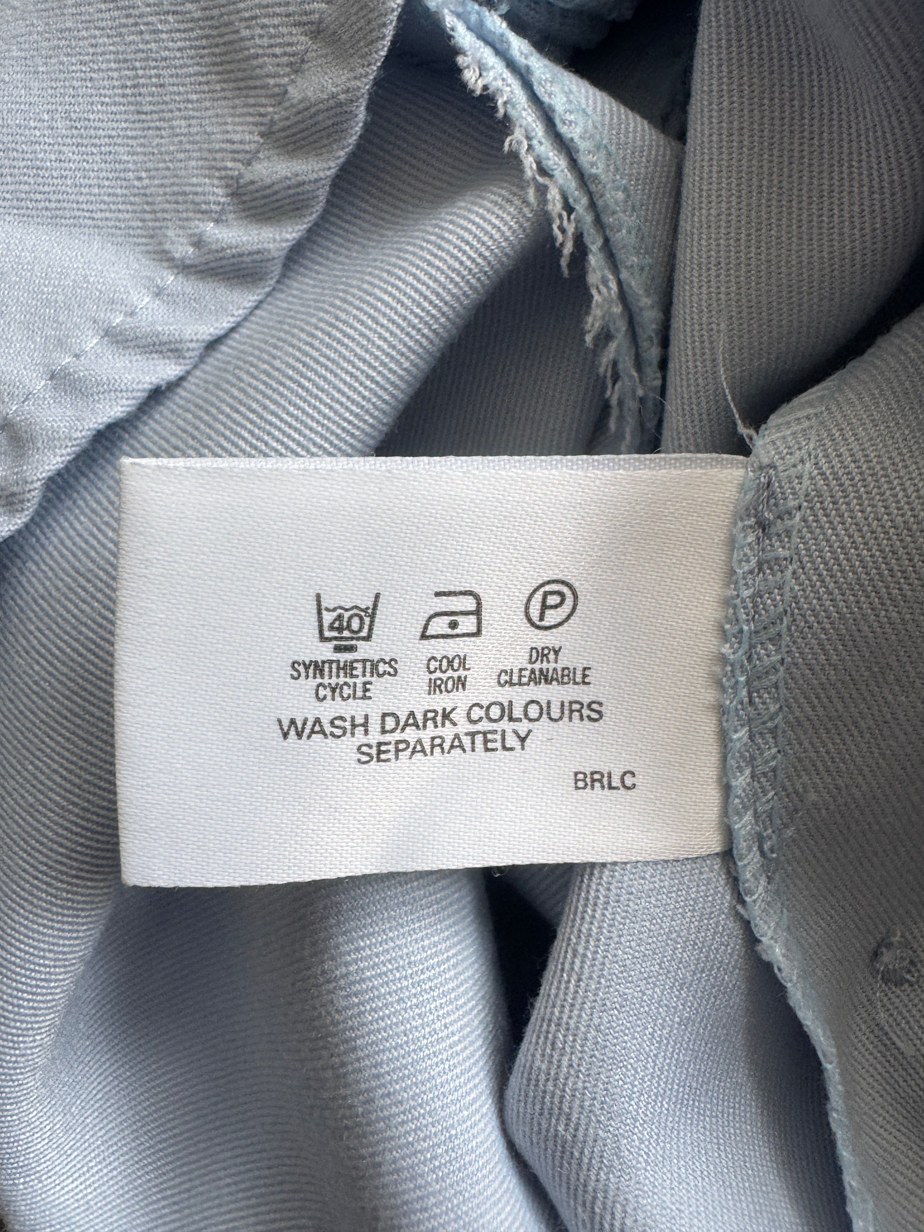Vivienne Westwood Baby Blue Shorts with Silver branded buttons