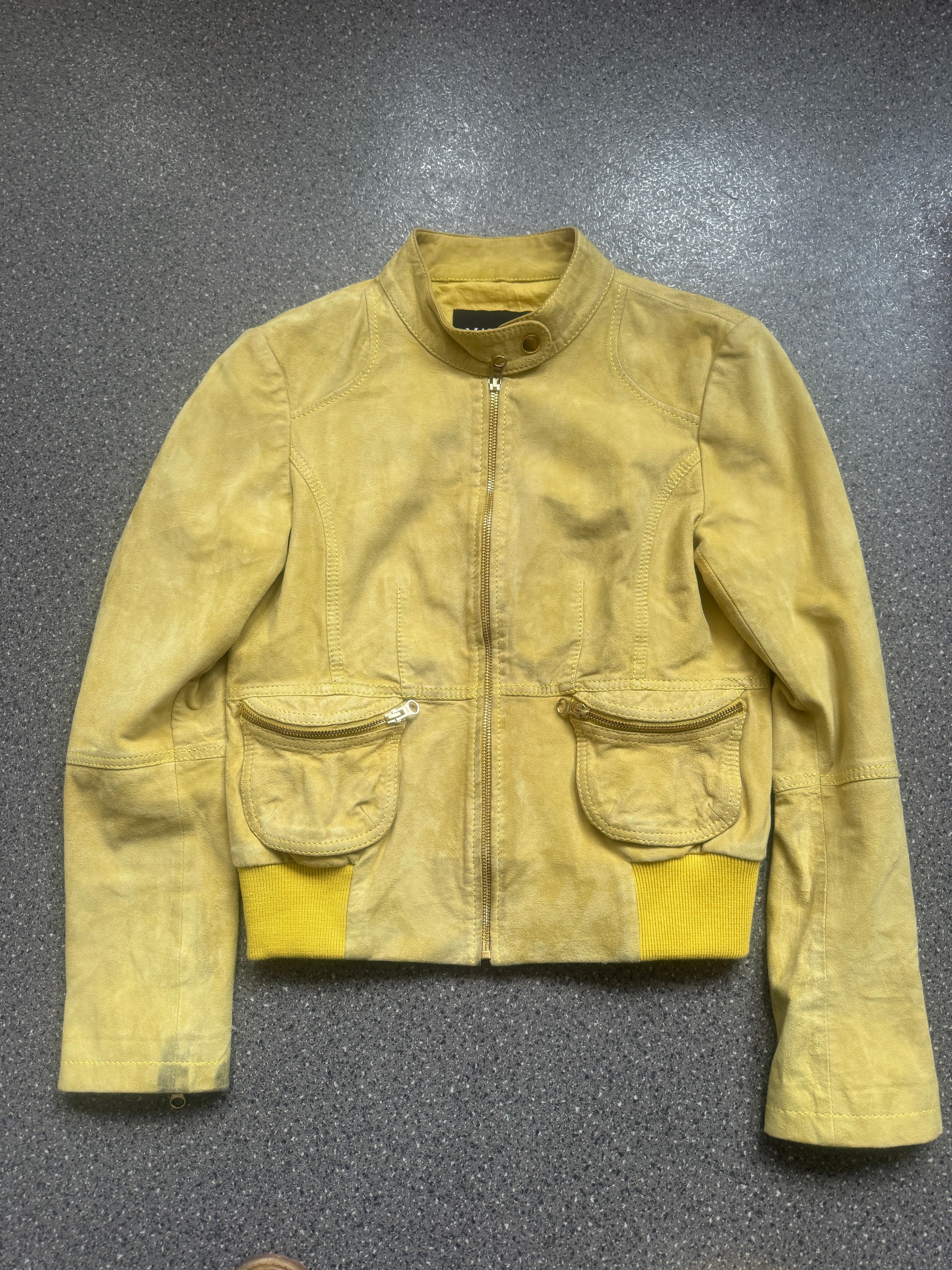 Butter Yellow Suede Jacket