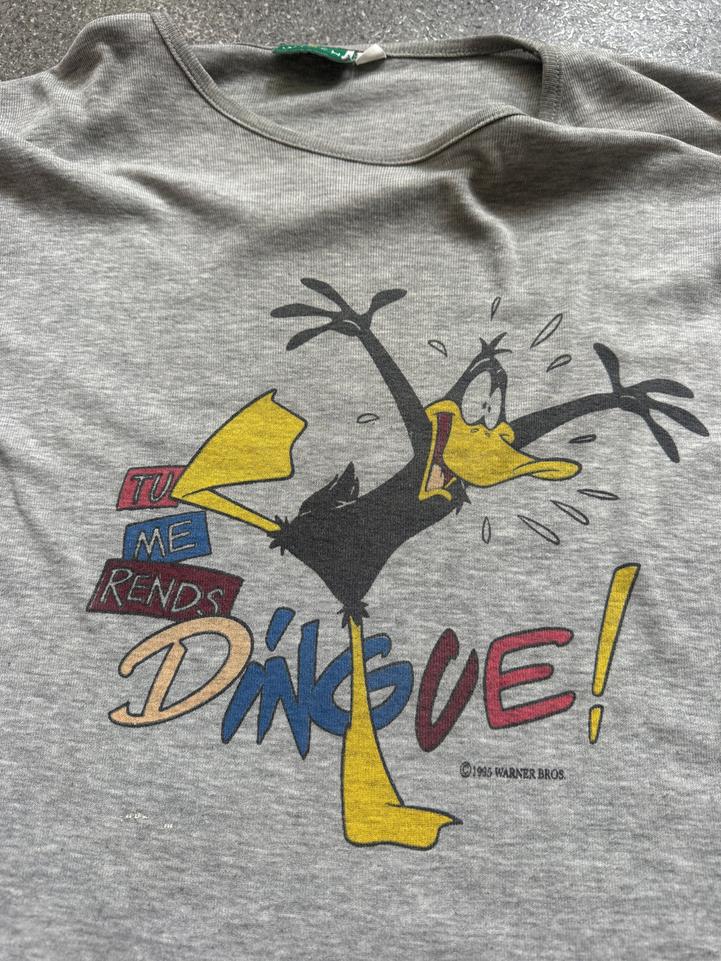 Vintage Grey Disney Graphic Print T-shirt