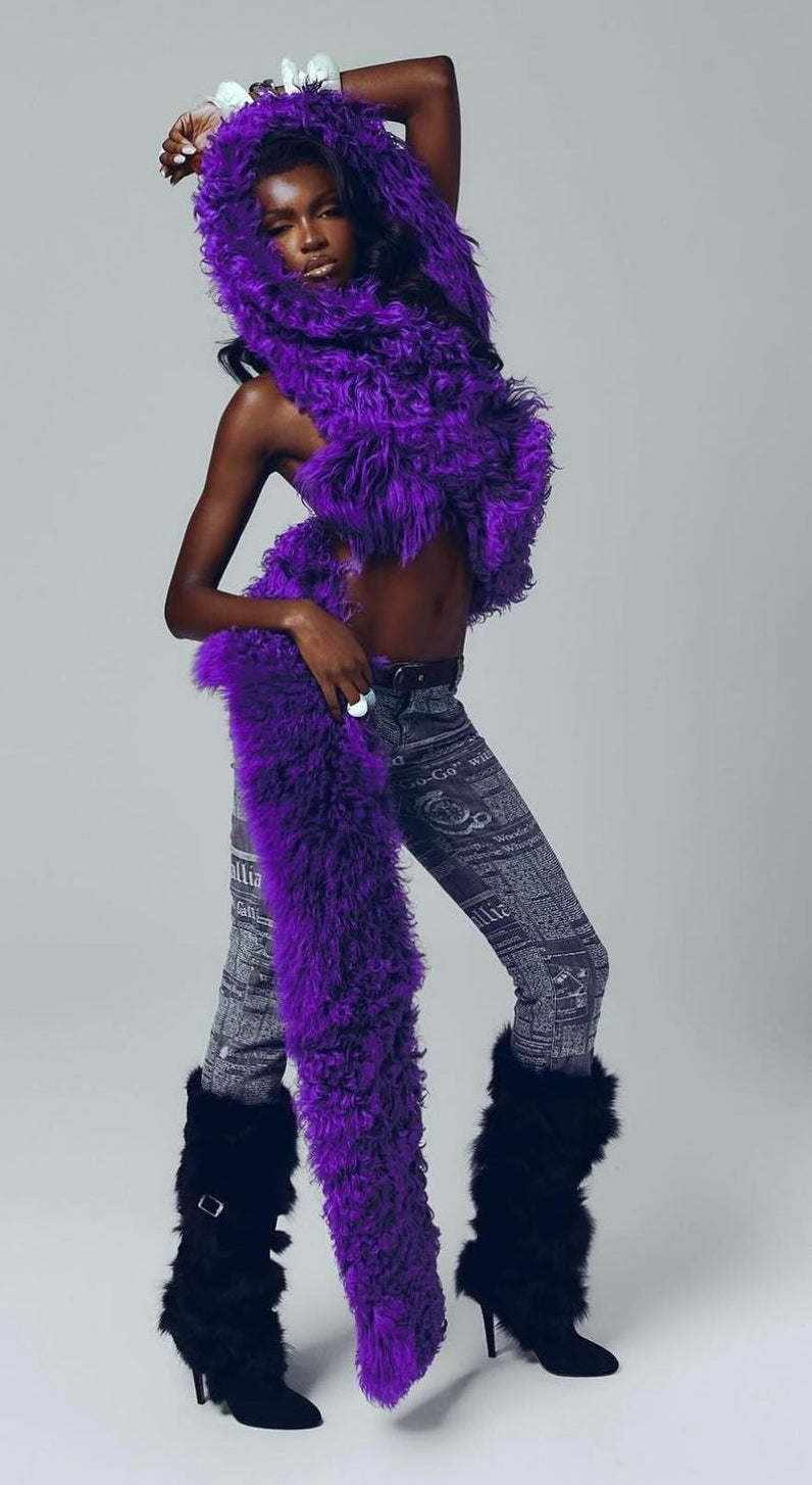 John Galliano Gazette Print Jeans