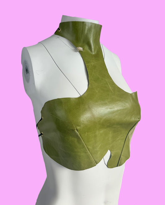 Rife & Stride Green Cow Hide Top