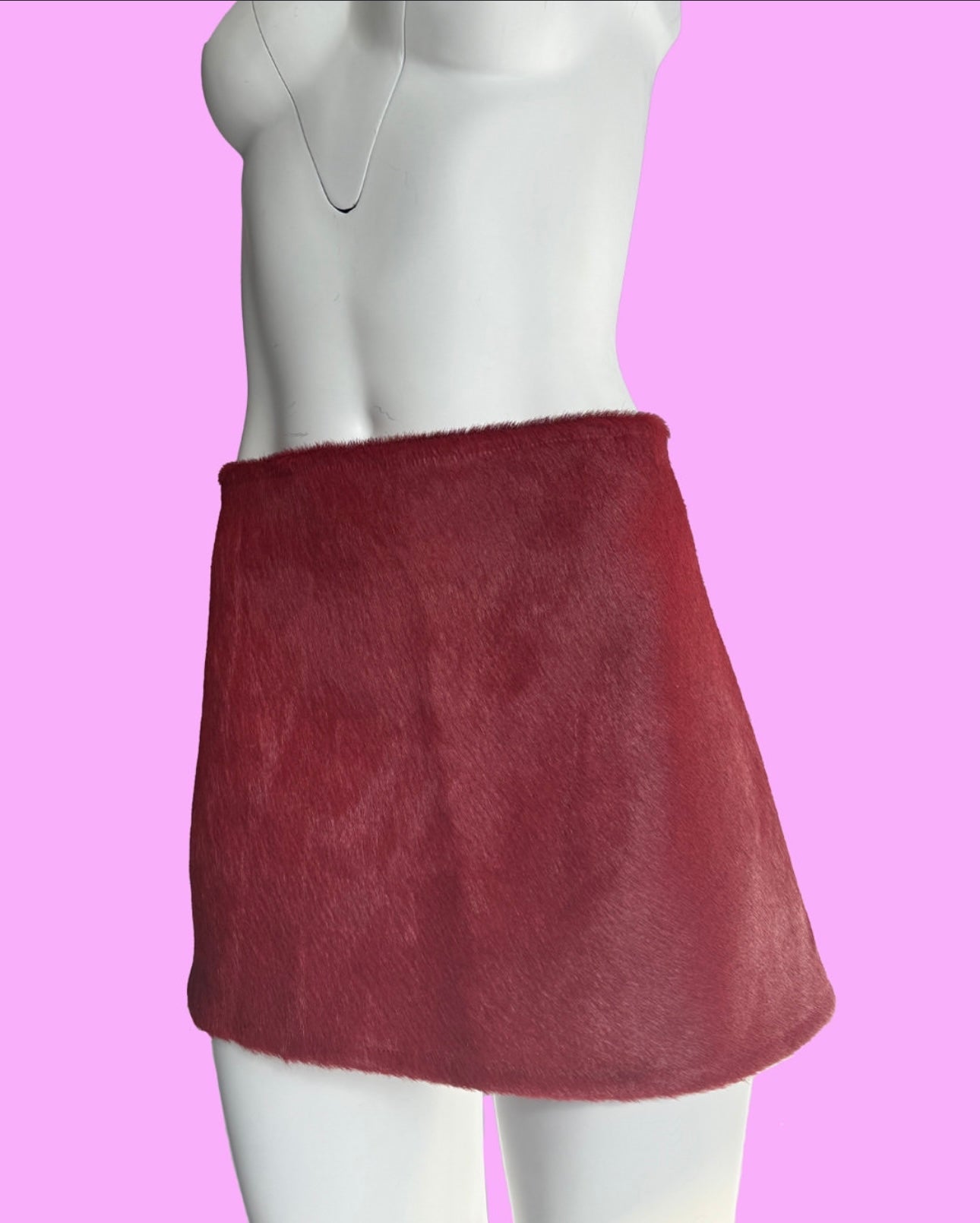 Rife & Stride Red Cow Hide Skirt