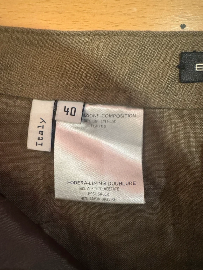 Balenciaga by Nicolas Ghesquière 2005 Linen Wide-Leg Trousers