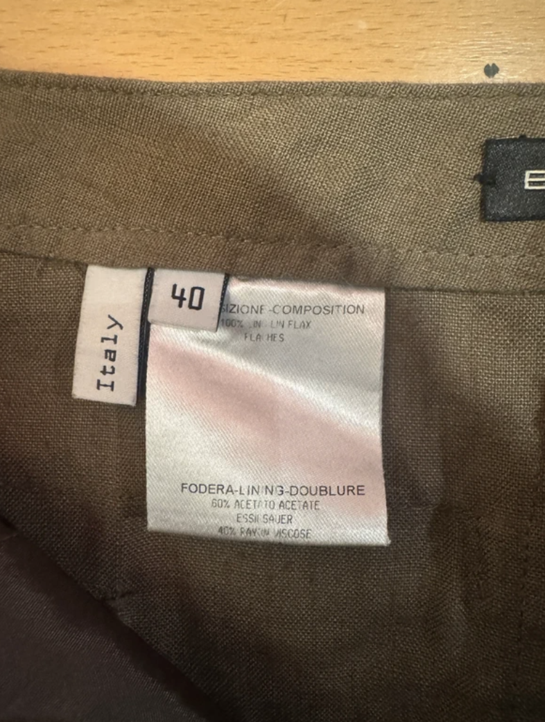 Balenciaga by Nicolas Ghesquière 2005 Linen Wide-Leg Trousers