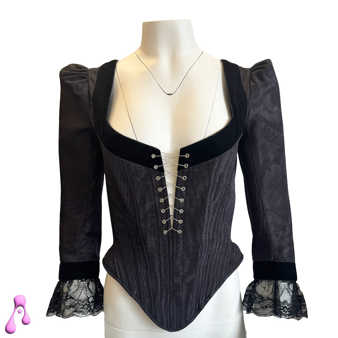 Dilara Findikoglu Notre Dame Black Corset