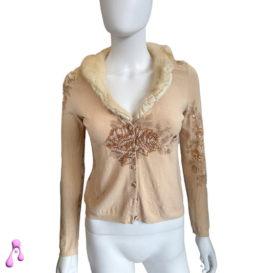 Vintage Blumarine Fur Cardigan